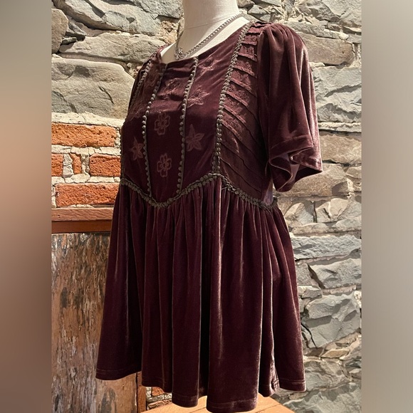 POL Velvety Baby Doll Style BOHO Hippie Chick Top w/beautiful details (Small) - Picture 2 of 16